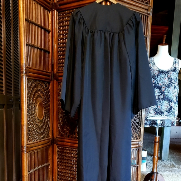 OAK HALL Bachelor/HS Grad Choir Gown 5'3" - 5'5" Black - Picture 5 of 7